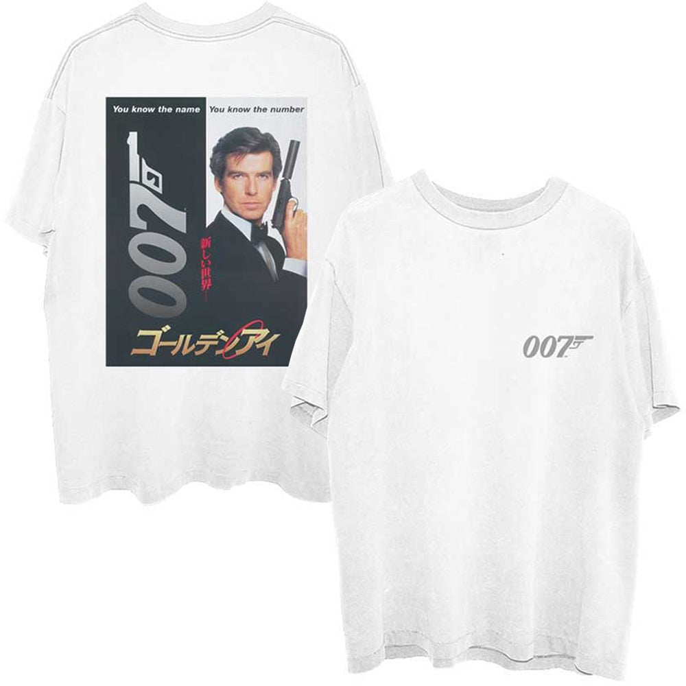 JAMES BOND ジェームズボンド - Goldeneye Japanese Poster / バックプリントあり / Tシャツ / メンズ - PGS